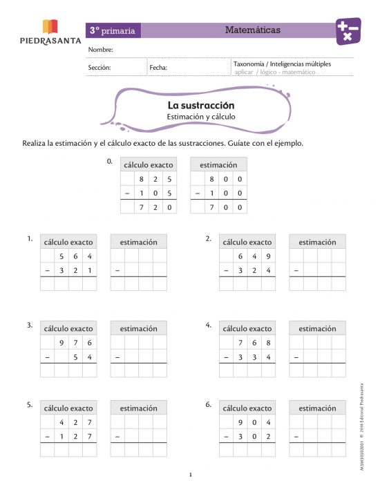 La sustracción