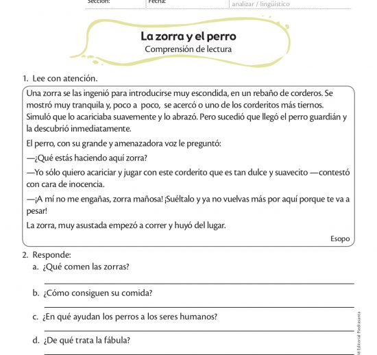 La zorra y el perro