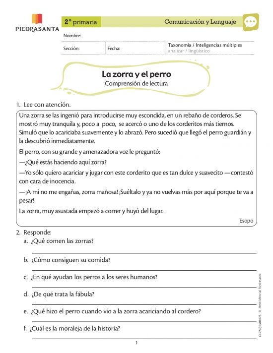 La zorra y el perro