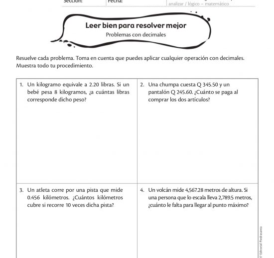 Leer bien para resolver mejor