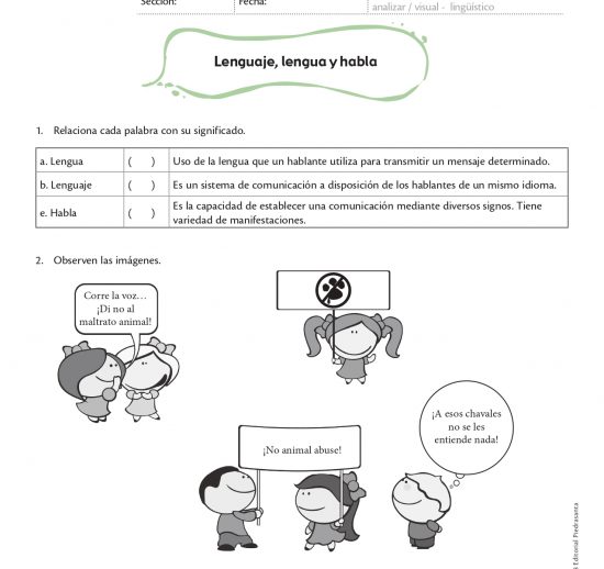 Lenguaje , lengua y habla