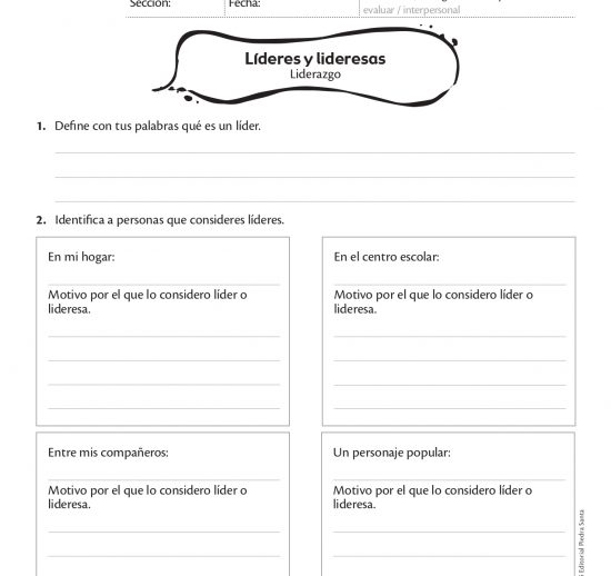 Líderes y lideresas