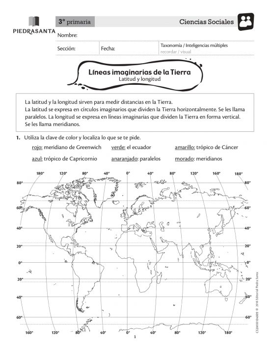 Líneas imaginarias de la Tierra