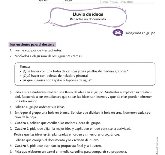 Lluvia de ideas