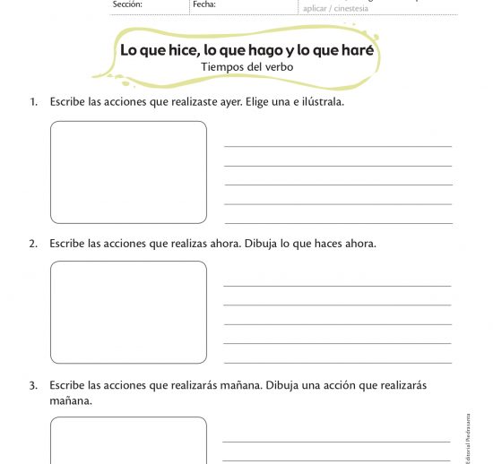 Lo que hice, lo que hago y lo que haré