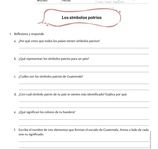 Los símbolos patrios