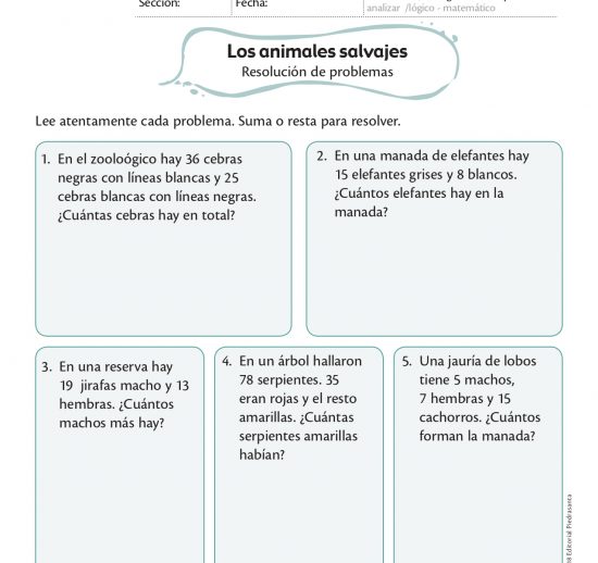 Los animales salvajes