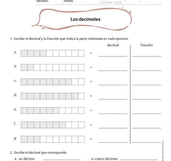 Los decimales