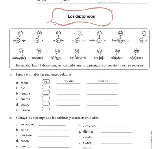 Los diptongos