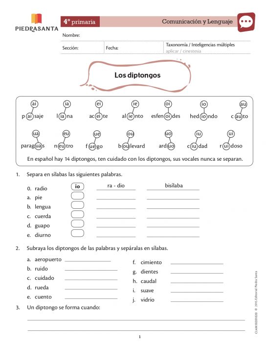 Los diptongos