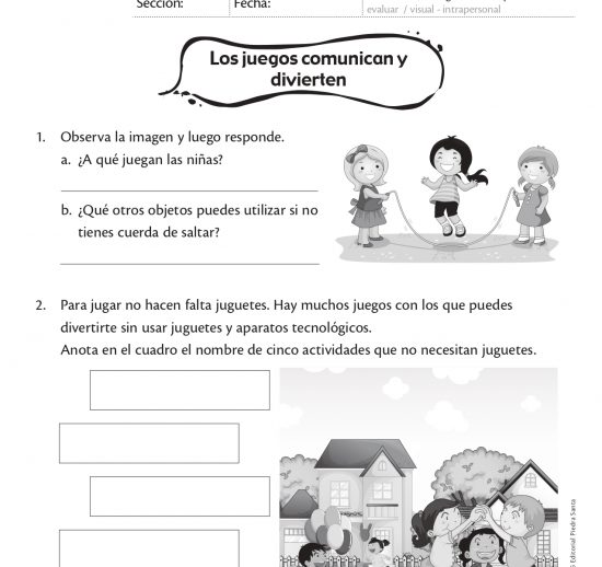 Los juegos comunican y divierten.