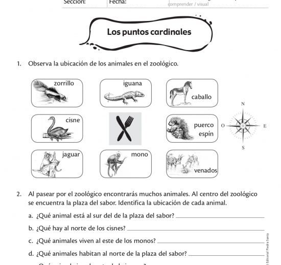 Los puntos cardinales