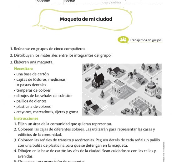 Maqueta de mi ciudad