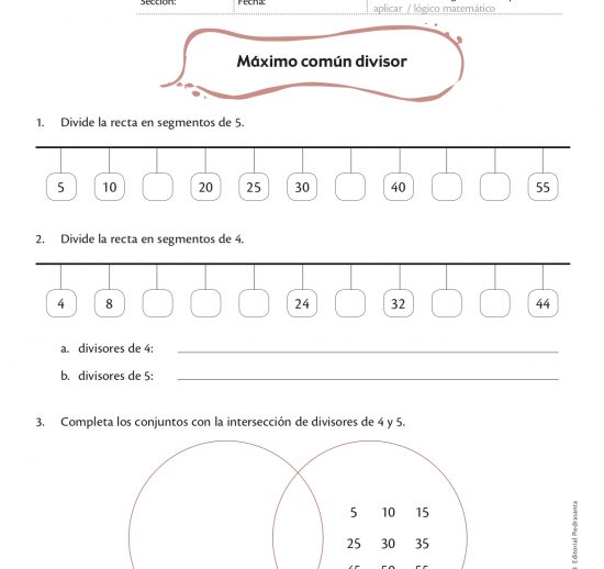 Máximo común divisor