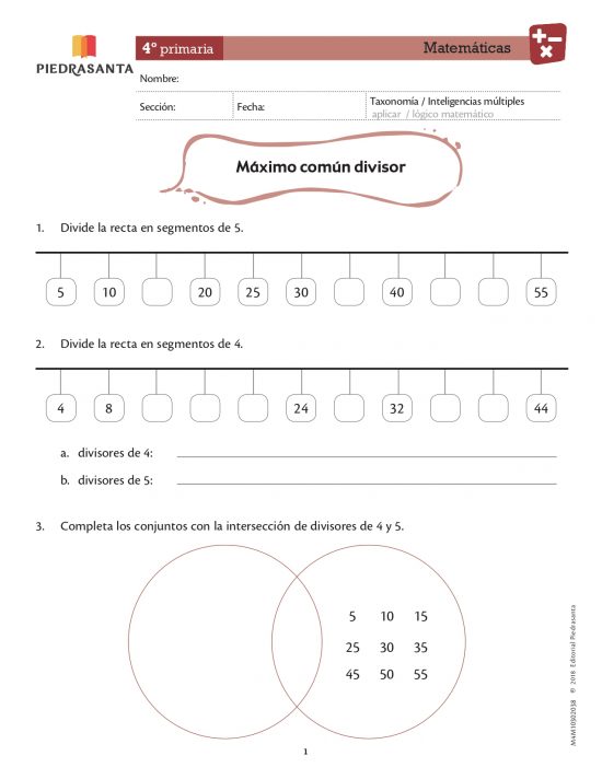 Máximo común divisor