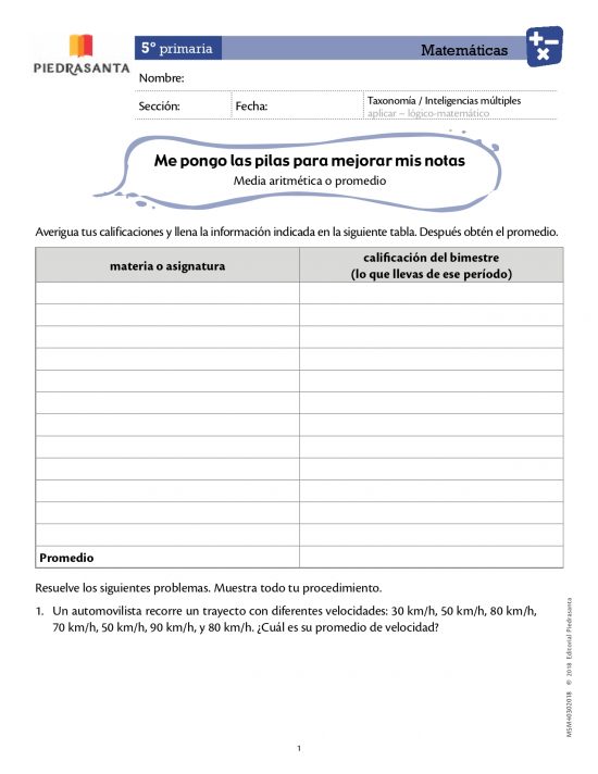 Me pongo las pilas para mejorar mis notas