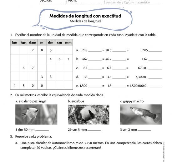 Medidas de longitud con exactitud