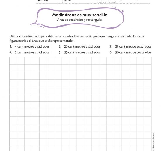 Medir áreas es muy sencillo