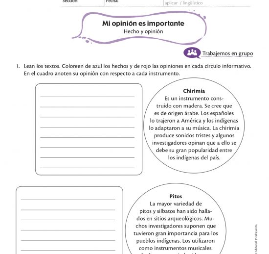 Mi opinión es importante