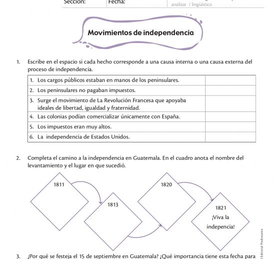 Movimientos de independencia
