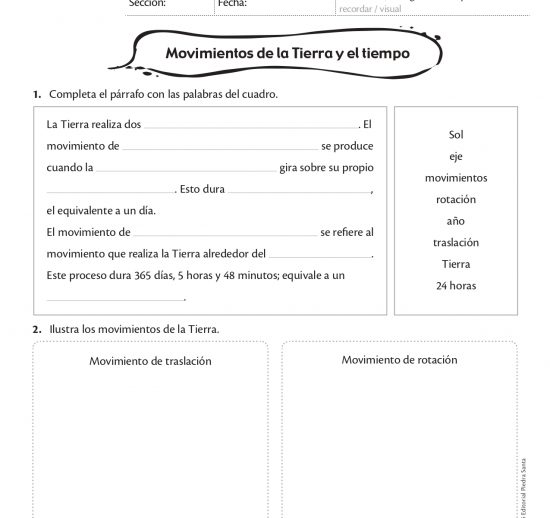 Movimientos de la Tierra y el tiempo