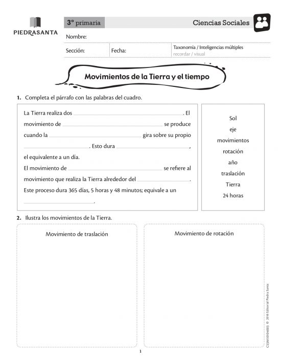 Movimientos de la Tierra y el tiempo