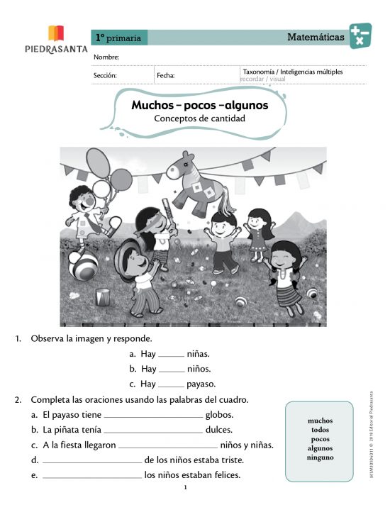 Muchos, pocos, algunos