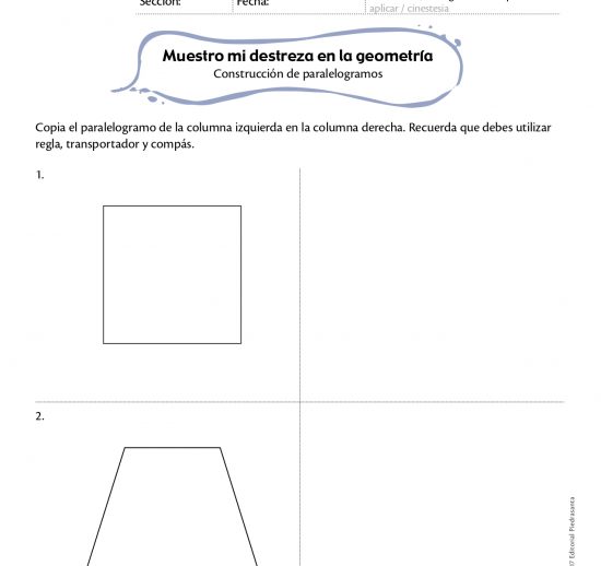 Muestro mi destreza en la geometría