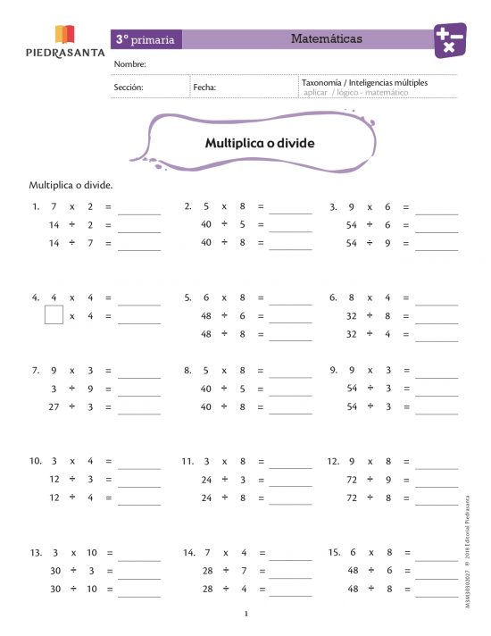 Multiplica o divide