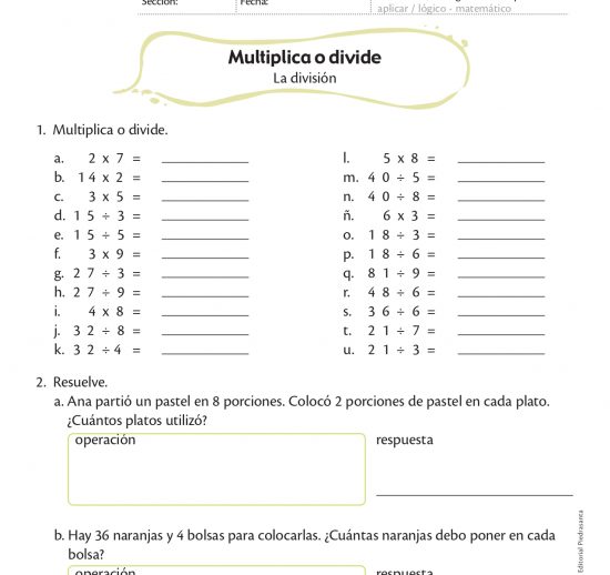 Multiplica o divide