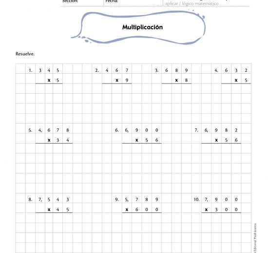 Multiplicación