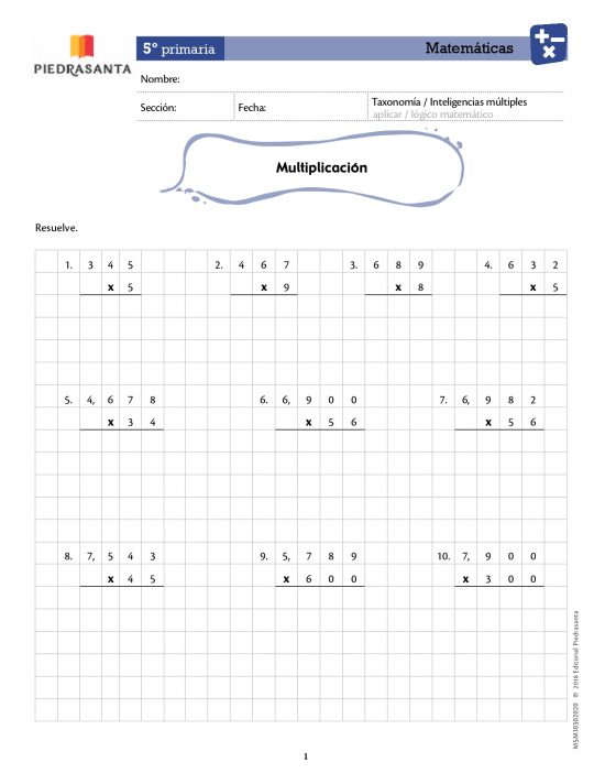 Multiplicación