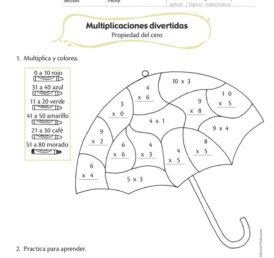 Multiplicaciones divertidas