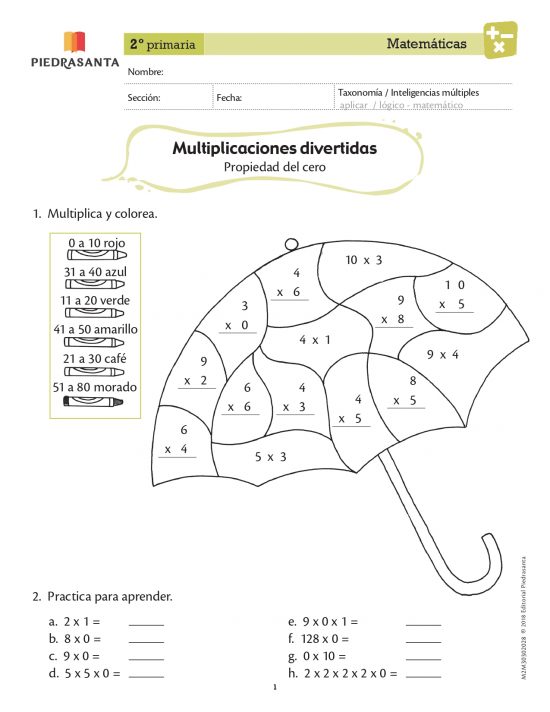 Multiplicaciones divertidas