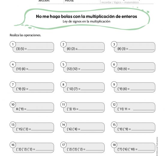 No me hago bolas con la multiplicación de enteros