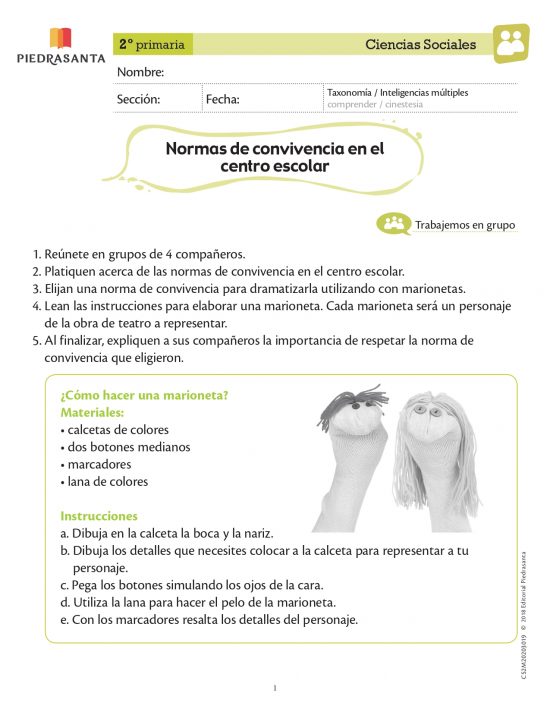 Normas de convivencia en el centro escolar