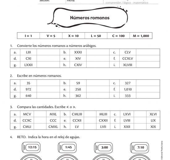 Números romanos