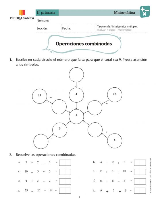 Operaciones combinadas