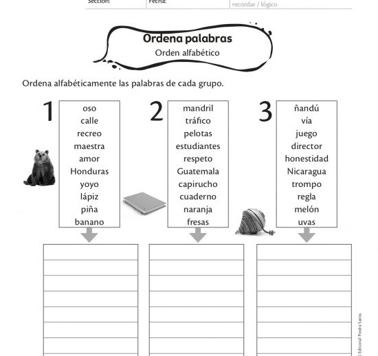 Ordena palabras