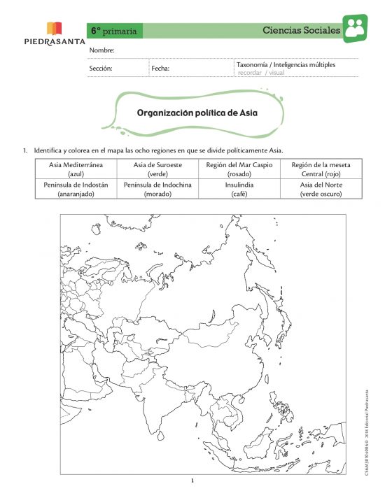Organización política de Asia