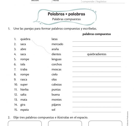 Palabras + palabras