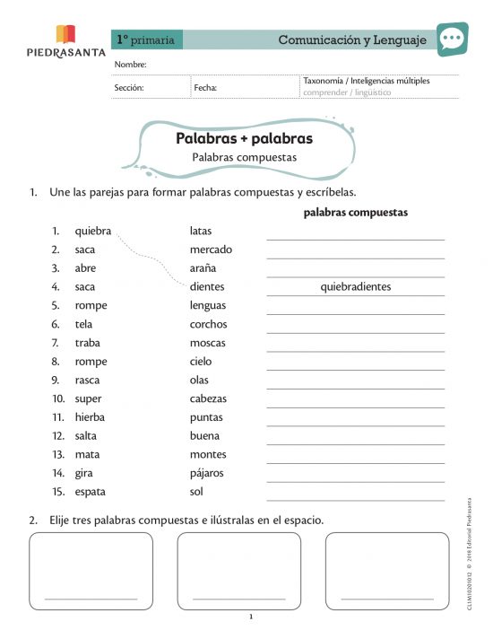 Palabras + palabras