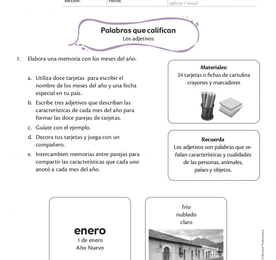 Palabras que califican