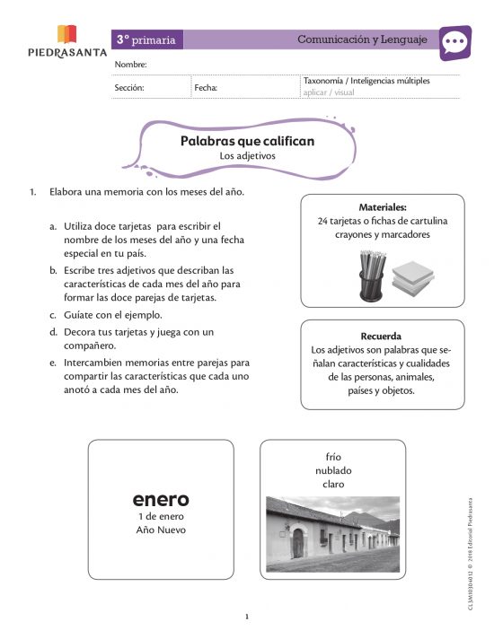 Palabras que califican