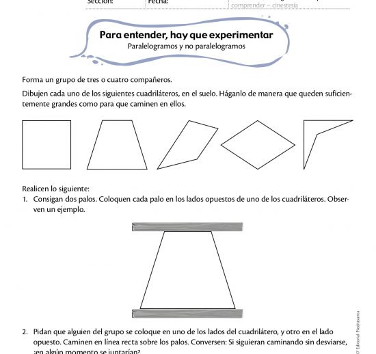 Para entender hay que experimentar