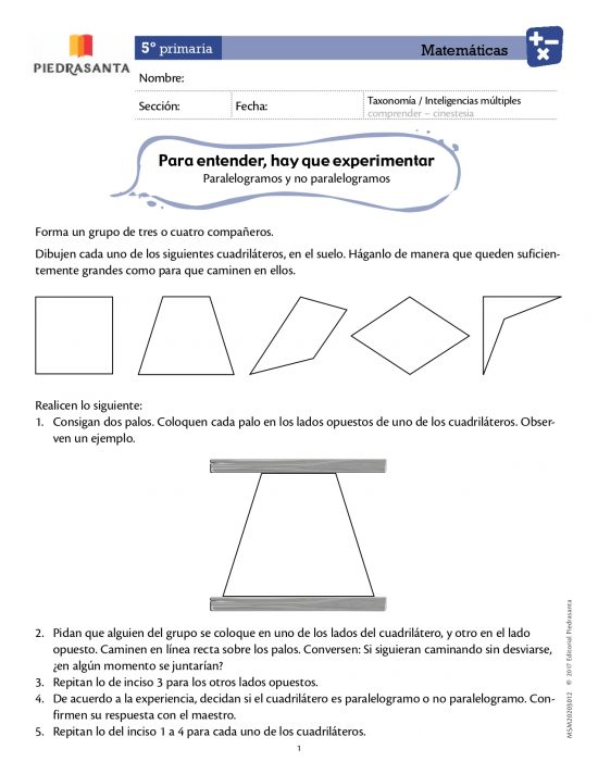 Para entender hay que experimentar