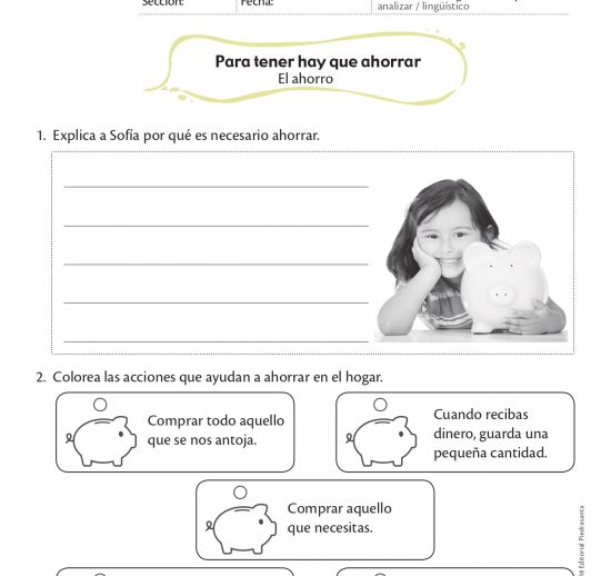 Para tener hay que ahorrar