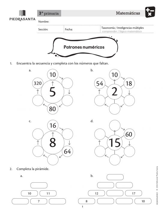 Patrones numéricos