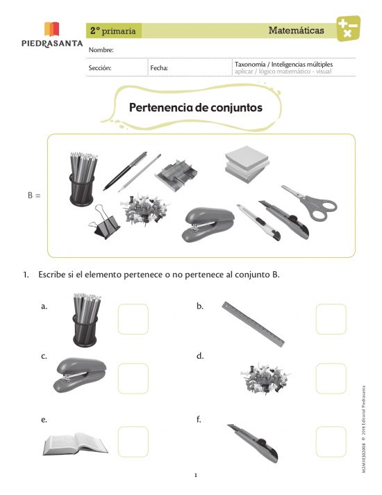 Pertenencia de conjuntos
