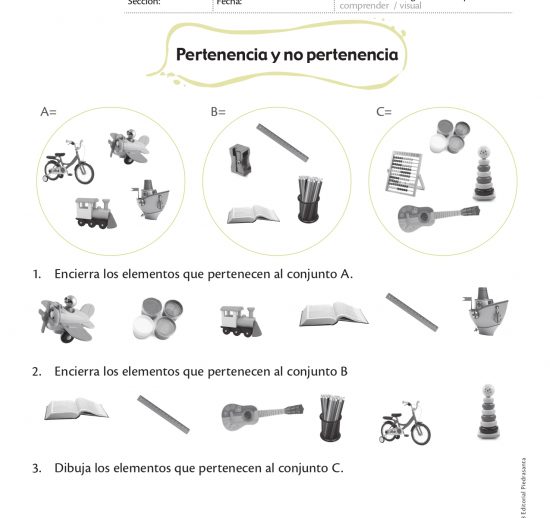 Pertenece o no pertenece
